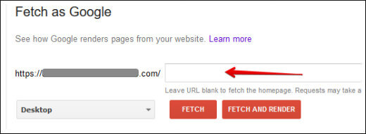 Continue with Fetch as Google